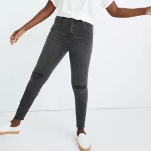 Madewell Curvey High Rise Skinny Jeans NWT Size 24 in Black Sea